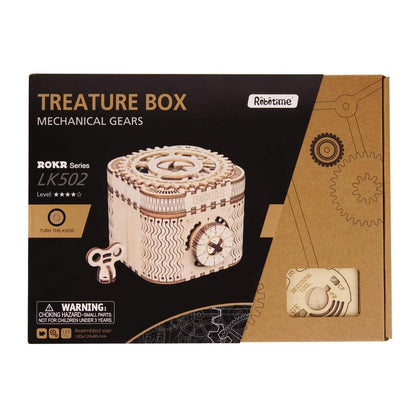 Wooden Puzzle Treasure Box - Block Center 