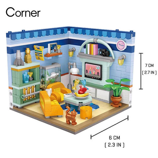 Lively Living Room Set |  3d puzzle | nano blocks | brickcenter.myshopify.com