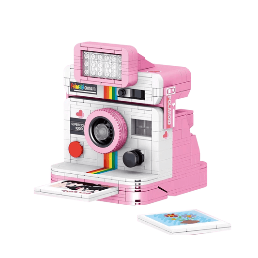 Pink Polaroid - Block Center
