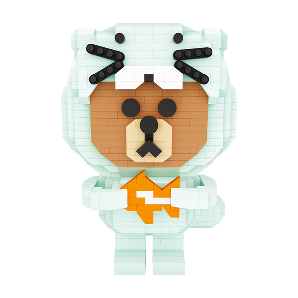 Little Hungry Polar Bear |  3d puzzle | nano blocks | brickcenter.myshopify.com