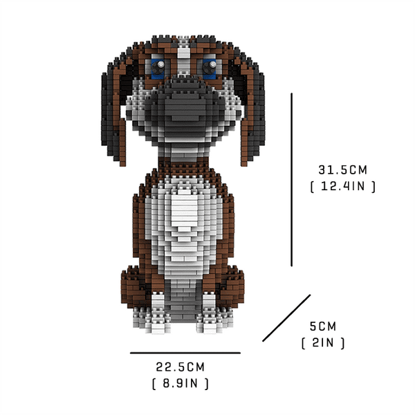 Beagle |  3d puzzle | nano blocks | brickcenter.myshopify.com