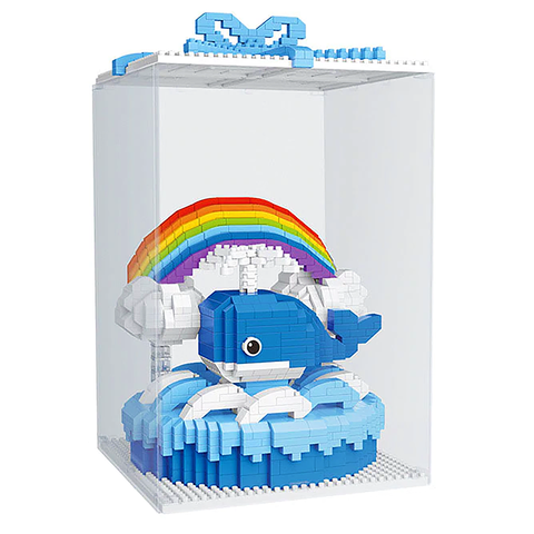Blue Whale Cake |  3d puzzle | nano blocks | brickcenter.myshopify.com