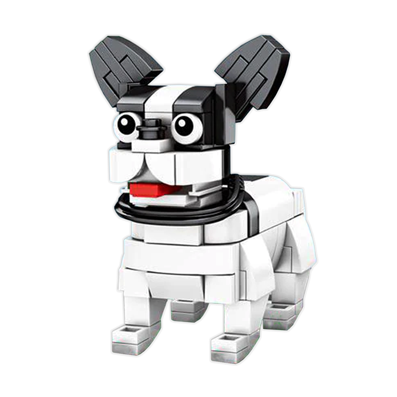 Little Boston Terrier |  3d puzzle | nano blocks | brickcenter.myshopify.com