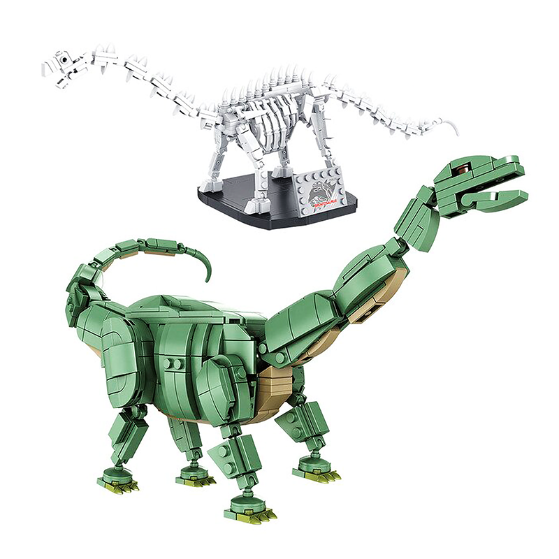 Majestic Brontosaurus |  3d puzzle | nano blocks | brickcenter.myshopify.com