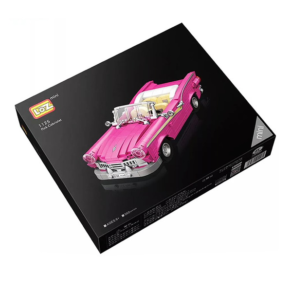 Vintage Pink Cabriolet |  3d puzzle | nano blocks | brickcenter.myshopify.com