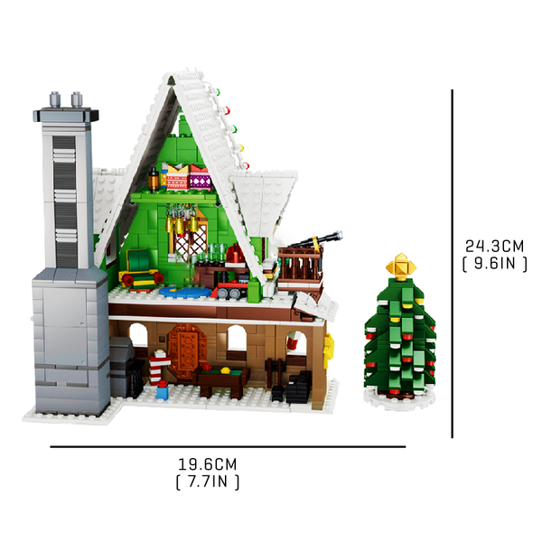 Santa's Christmas House |  3d puzzle | nano blocks | brickcenter.myshopify.com