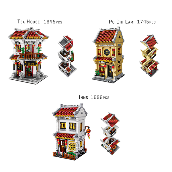 Ancient Po Chi Lam Clinic |  3d puzzle | nano blocks | brickcenter.myshopify.com