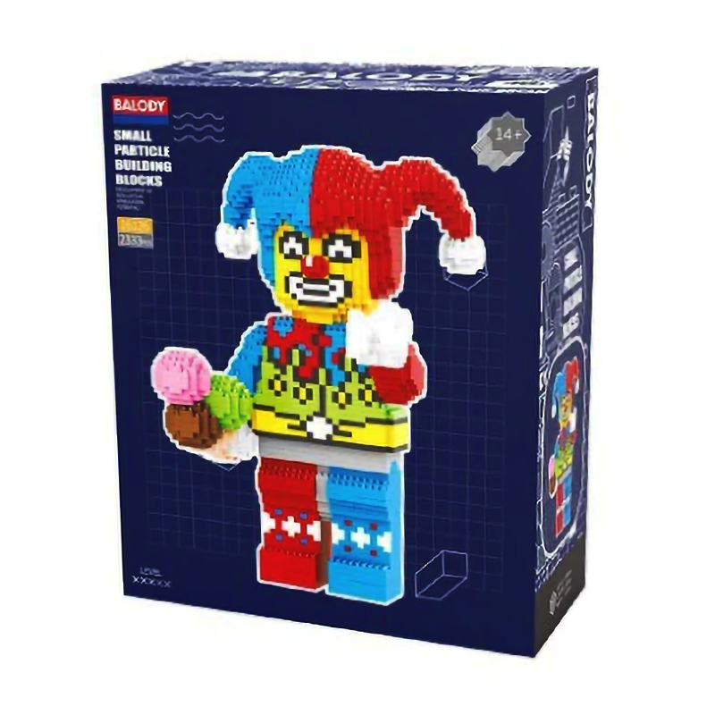 Funny Juggling Clown - Block Center 