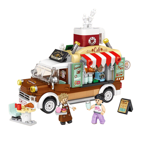 Coffee Truck |  3d puzzle | nano blocks | brickcenter.myshopify.com