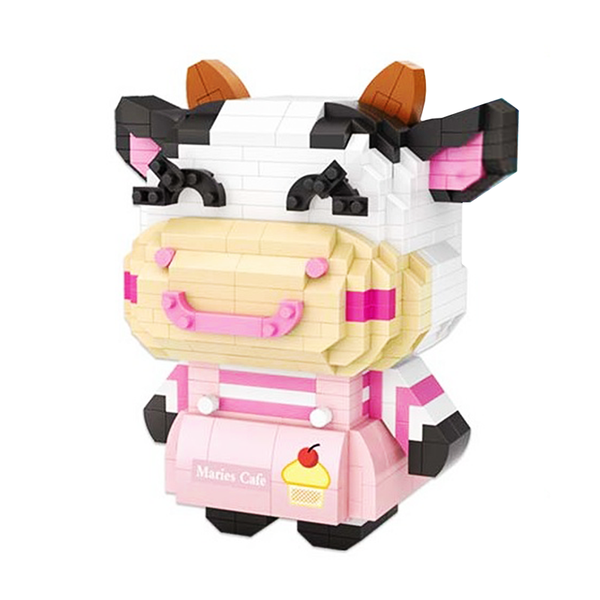 Little Ms. Cafe Cow |  3d puzzle | nano blocks | brickcenter.myshopify.com