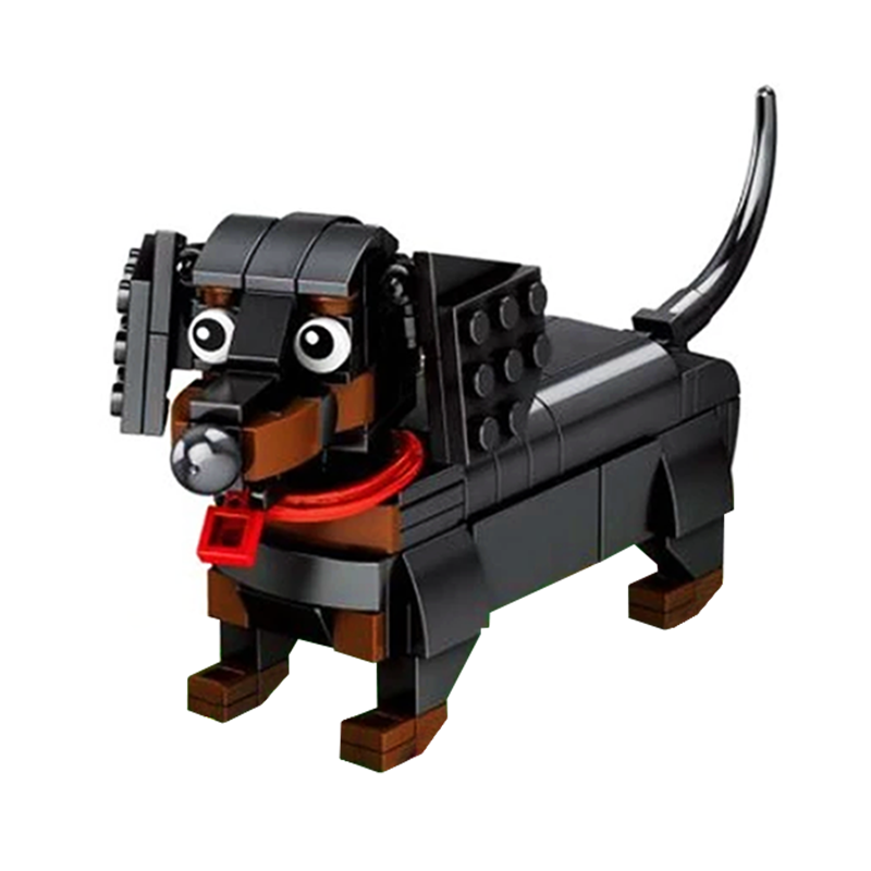 Little Funny Dachshund |  3d puzzle | nano blocks | brickcenter.myshopify.com