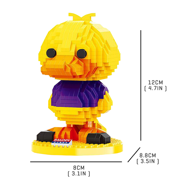 Happy Yellow Duck |  3d puzzle | nano blocks | brickcenter.myshopify.com