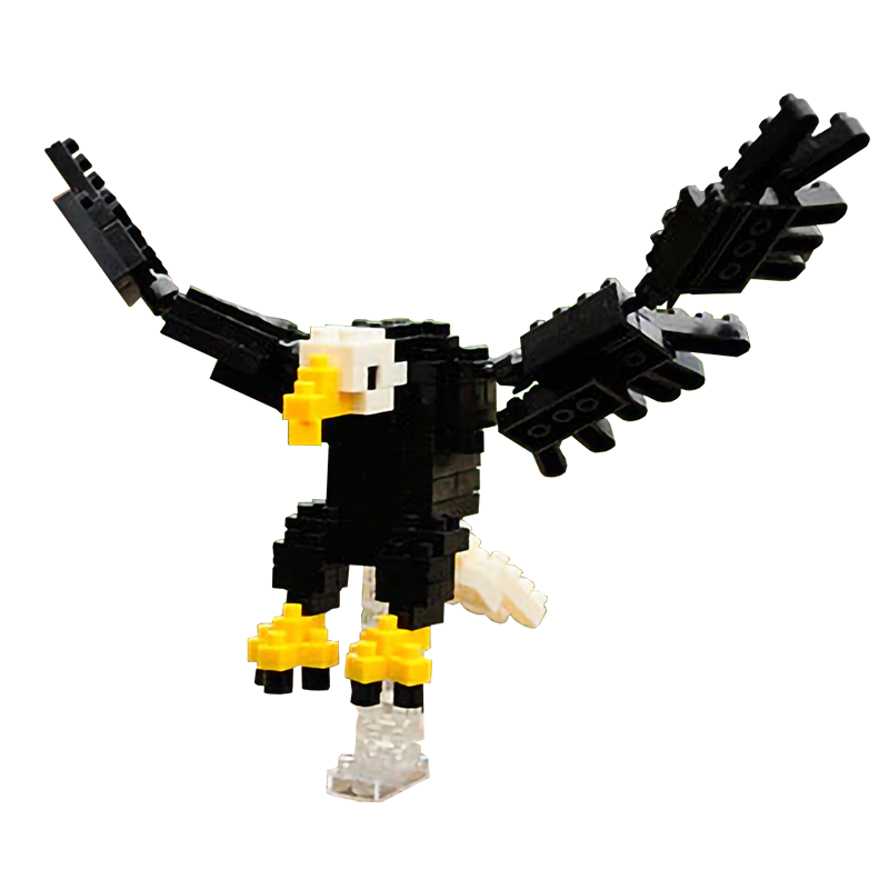 Little Bald Eagle |  3d puzzle | nano blocks | brickcenter.myshopify.com