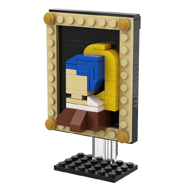 Girl with Pearl Earring |  3d puzzle | nano blocks | brickcenter.myshopify.com