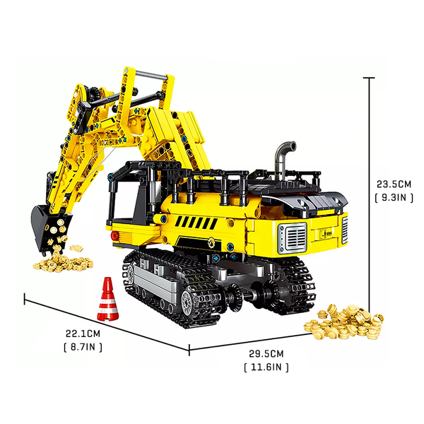 Amazing Excavator |  3d puzzle | nano blocks | brickcenter.myshopify.com