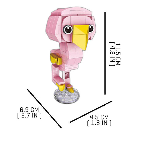 Tiny-Flamingo |  3d puzzle | nano blocks | brickcenter.myshopify.com