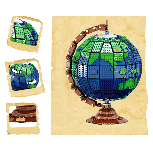Majestic Globe |  3d puzzle | nano blocks | brickcenter.myshopify.com