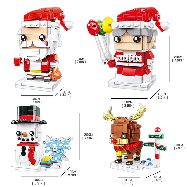 Little Christmas Claus Set |  3d puzzle | nano blocks | brickcenter.myshopify.com