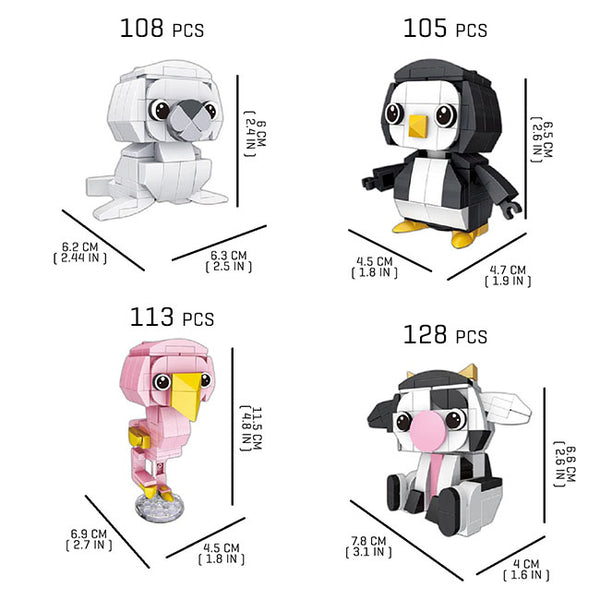 Tiny-Penguin |  3d puzzle | nano blocks | brickcenter.myshopify.com