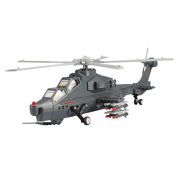 WZ-10 Attack Helicopter |  3d puzzle | nano blocks | brickcenter.myshopify.com