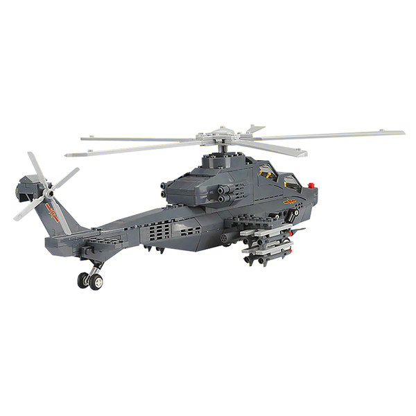 WZ-10 Attack Helicopter |  3d puzzle | nano blocks | brickcenter.myshopify.com