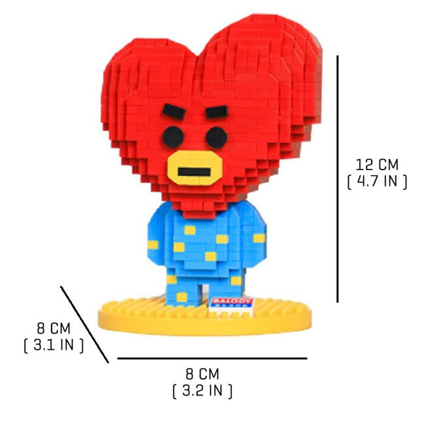 Cute Heart |  3d puzzle | nano blocks | brickcenter.myshopify.com