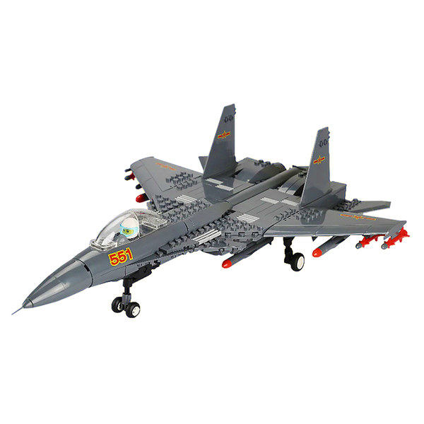 J15 Fighter Jet |  3d puzzle | nano blocks | brickcenter.myshopify.com