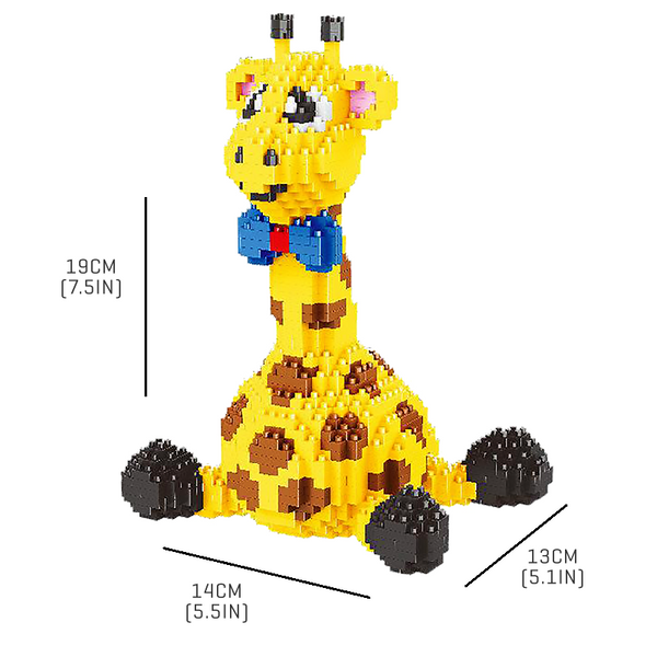 Mini Giraffe |  3d puzzle | nano blocks | brickcenter.myshopify.com