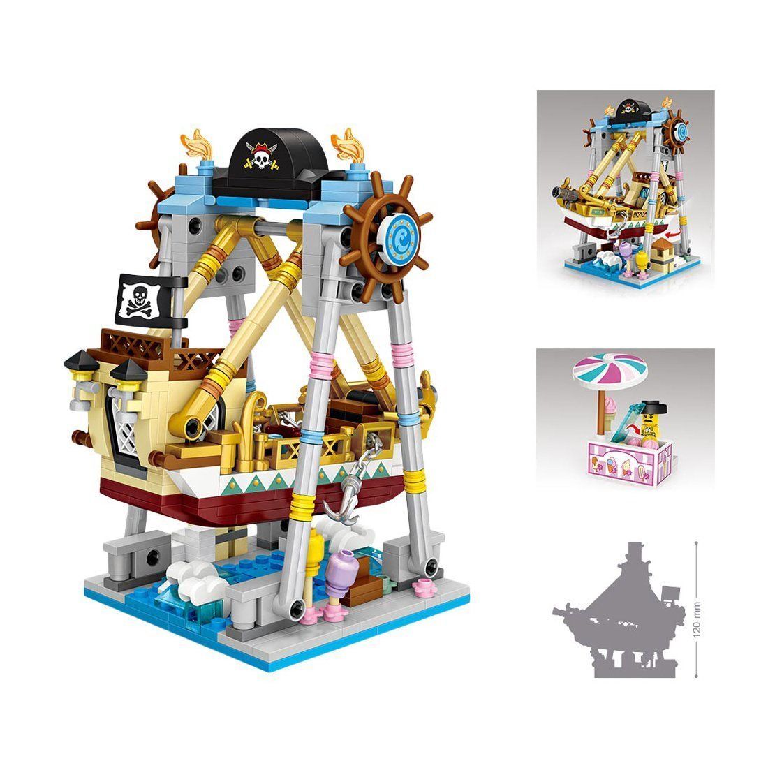 Pirate Ship Amusement Park - Block Center 