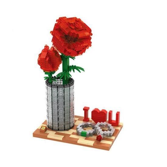 Love Rose |  3d puzzle | nano blocks | brickcenter.myshopify.com