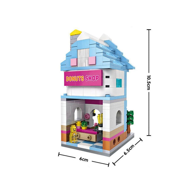 Mini Building - Donut Shop (346 pcs) |  3d puzzle | nano blocks | brickcenter.myshopify.com