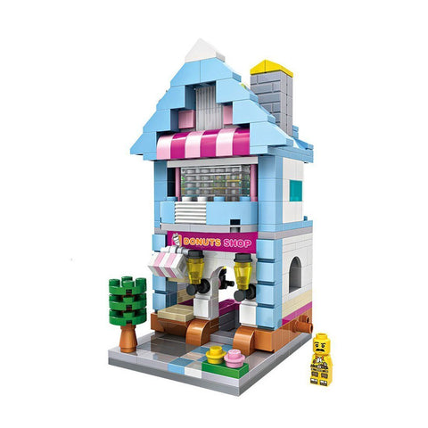 Mini Building - Donut Shop (346 pcs) |  3d puzzle | nano blocks | brickcenter.myshopify.com