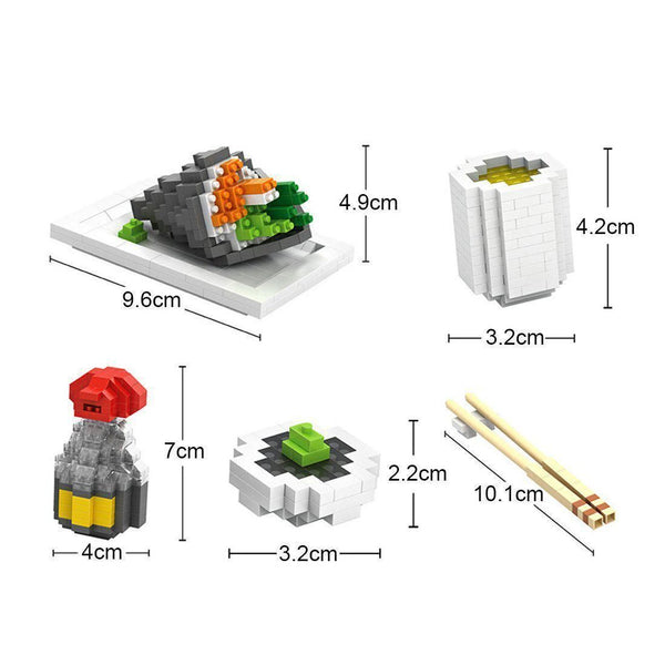 Sushi |  3d puzzle | nano blocks | brickcenter.myshopify.com