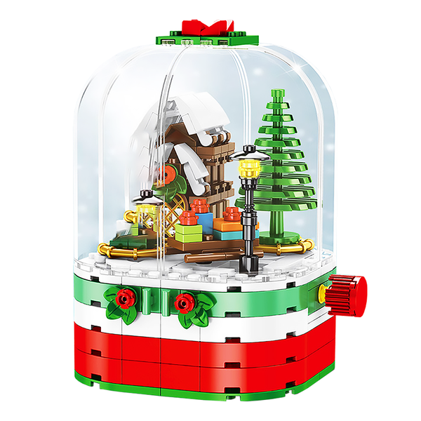 Rotating Christmas Fantasy |  3d puzzle | nano blocks | brickcenter.myshopify.com