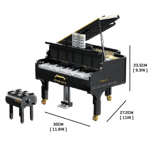 Grand Piano |  3d puzzle | nano blocks | brickcenter.myshopify.com