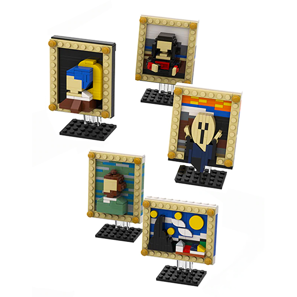 Starry Night Painting |  3d puzzle | nano blocks | brickcenter.myshopify.com