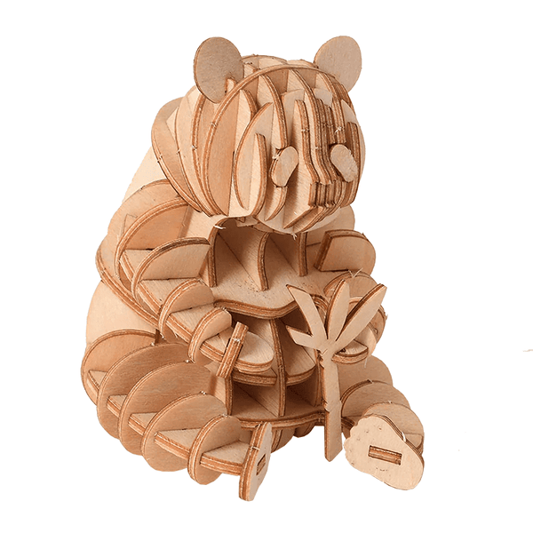 Wooden Panda Puzzle |  3d puzzle | nano blocks | brickcenter.myshopify.com