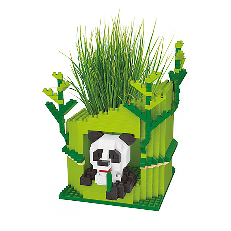 Panda Flower Pot - Block Center 