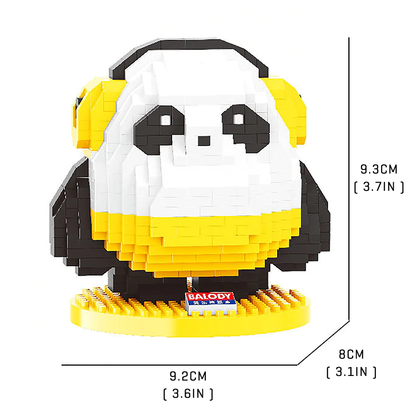 Tiny-Round Panda - Block Center 