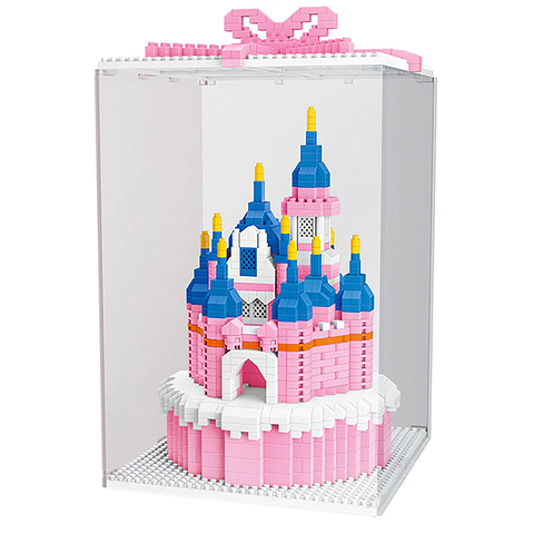 Pink Dream Castle |  3d puzzle | nano blocks | brickcenter.myshopify.com