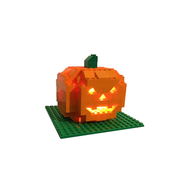 Cute Jack-o'-lantern |  3d puzzle | nano blocks | brickcenter.myshopify.com