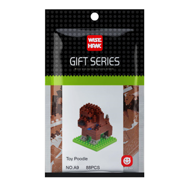 Tiny Choco Poodle |  3d puzzle | nano blocks | brickcenter.myshopify.com