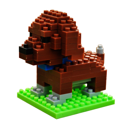 Tiny Choco Poodle - Block Center