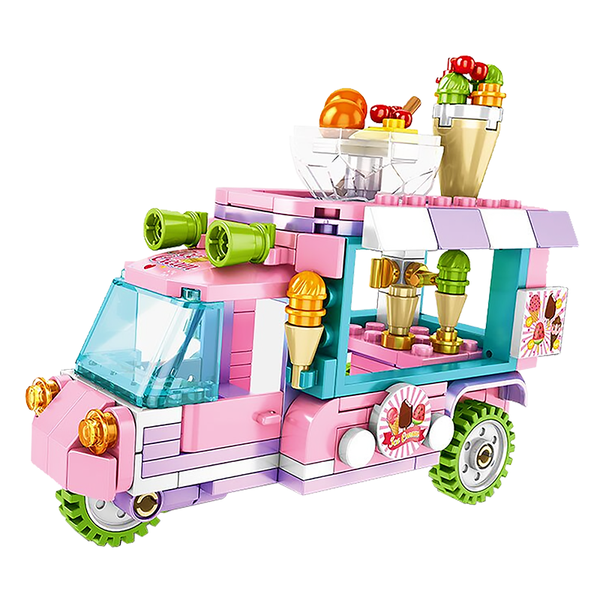 Cool Ice Cream Truck |  3d puzzle | nano blocks | brickcenter.myshopify.com