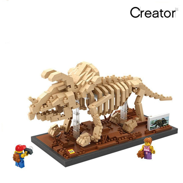 Dinosaur Triceratops |  3d puzzle | nano blocks | brickcenter.myshopify.com