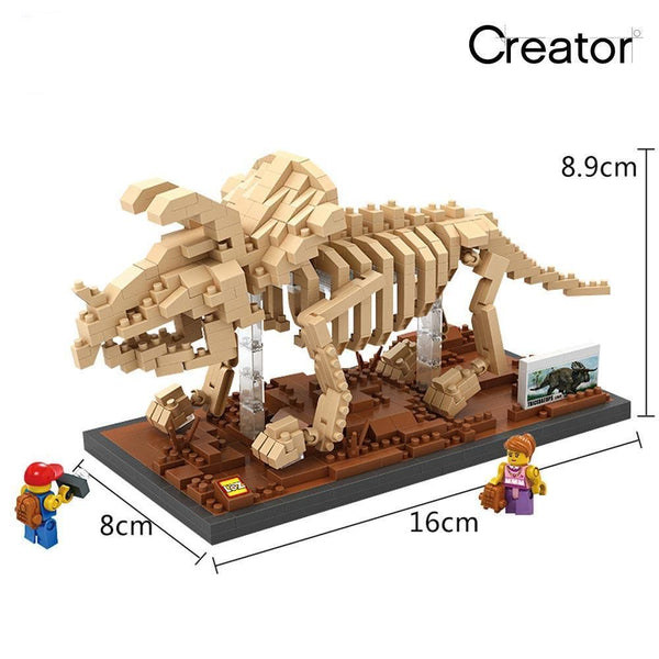 Dinosaur Triceratops |  3d puzzle | nano blocks | brickcenter.myshopify.com
