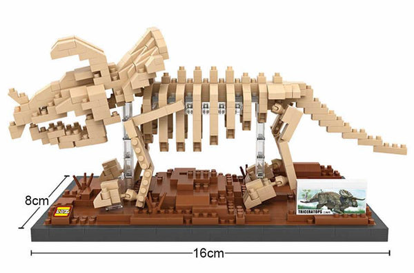 Dinosaur Triceratops |  3d puzzle | nano blocks | brickcenter.myshopify.com