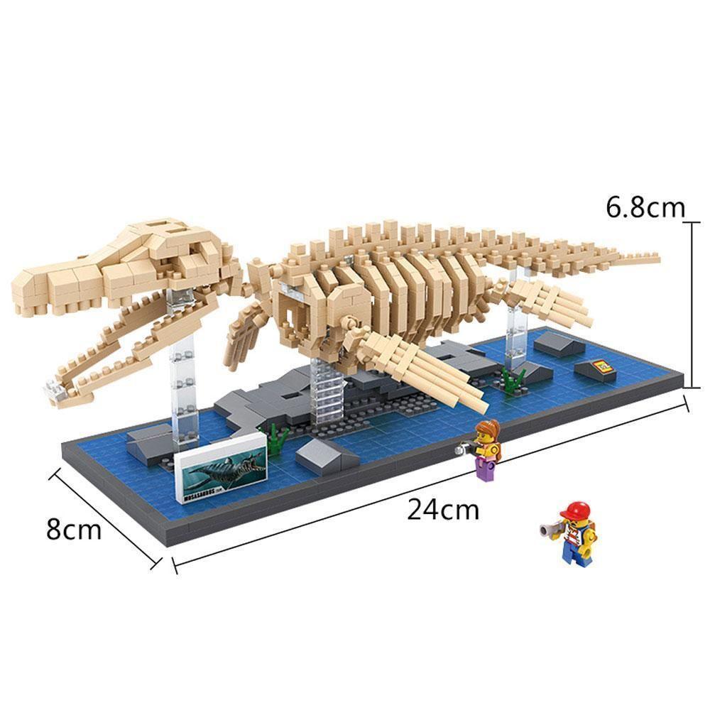 Dinosaur Mosasaurus - Block Center 