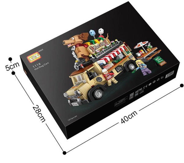 Dachshund Hot Dog Truck |  3d puzzle | nano blocks | brickcenter.myshopify.com