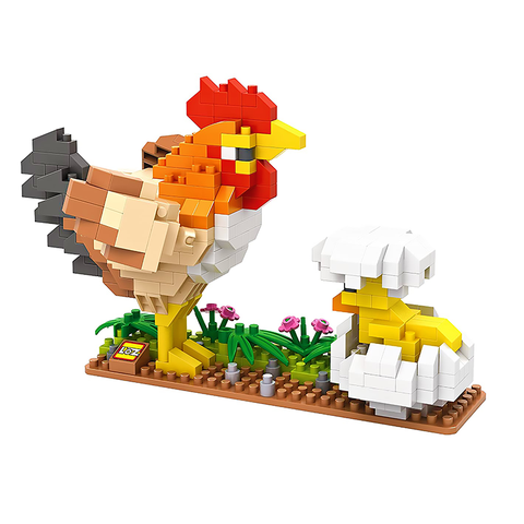 Sunshine Rooster |  3d puzzle | nano blocks | brickcenter.myshopify.com